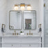 Modern White Globe Vanity Light- 4 Light